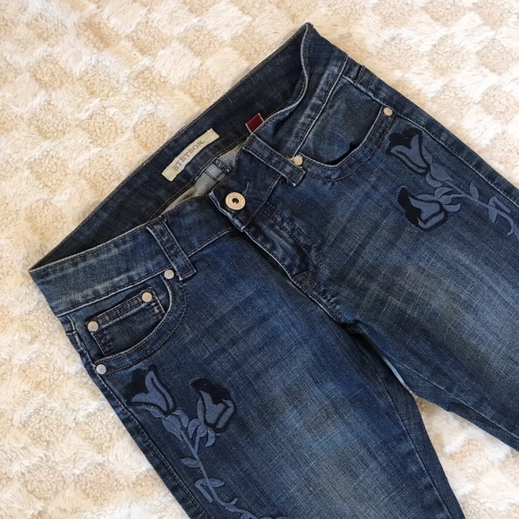 Stetson Hollywood Bootcut Low Rise Embroidered Denim Jeans - Picture 3 of 11